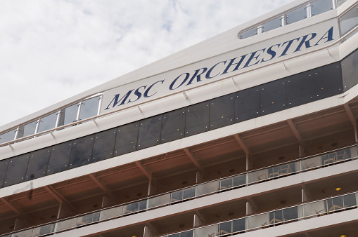 Rio de Janeiro/Brazil - 12/16/2012: MSC Orchestra symbol, cruise/ship company