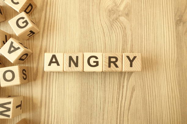 istock Word angry from wooden blocks 1249849960