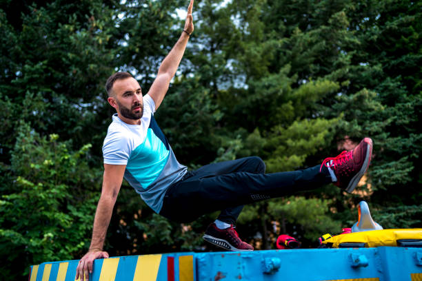 istock Sporty man training outdoor 1249853541