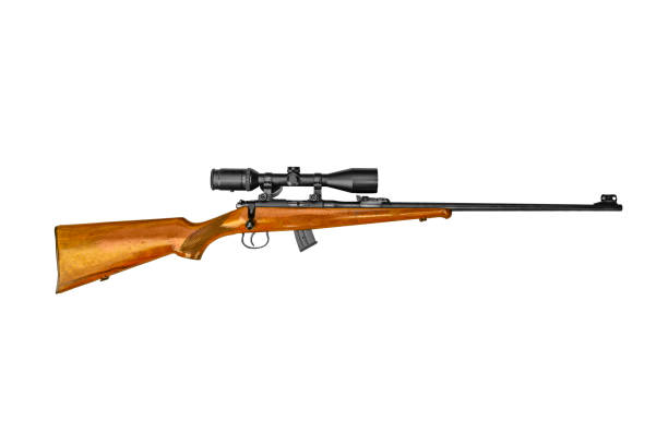 istock Wooden Rifle Isolated Photo 1249860534