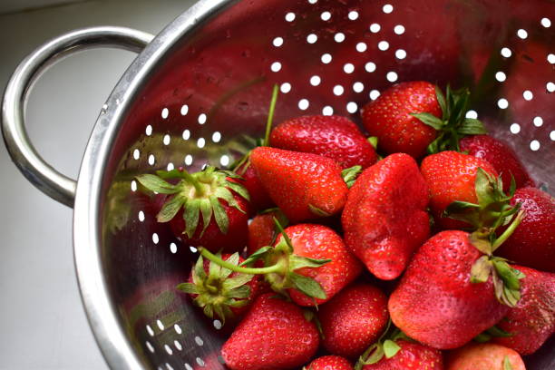 istock Red juicy fresh strawberries 1249860815