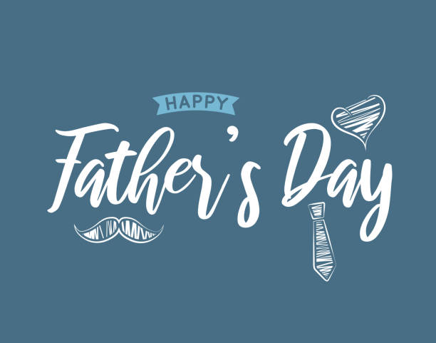 Father's Day background, card. Vector illustration. EPS10