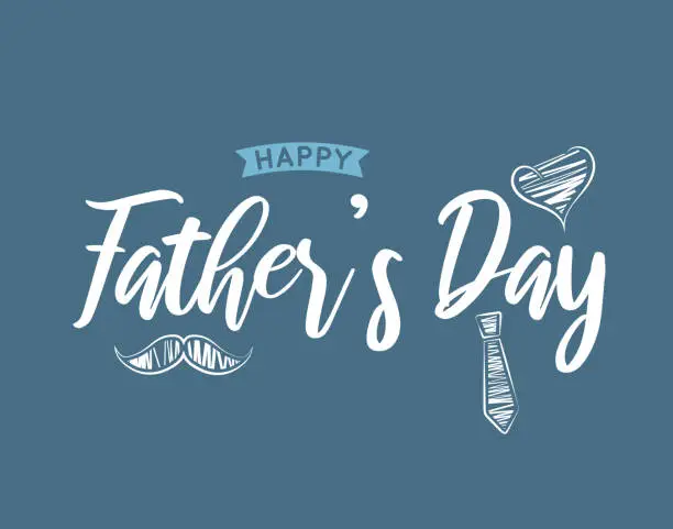Vector illustration of Father's Day background, card. Vector