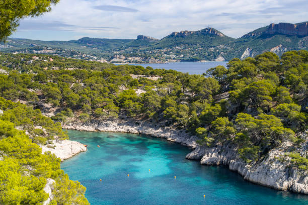 istock Amazing viewpoint on the cliffs, Calanques National Park near Cassis 1249864314
