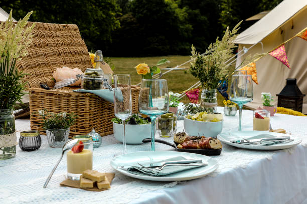 istock Al Fresco Dining - Glamping 1249864776