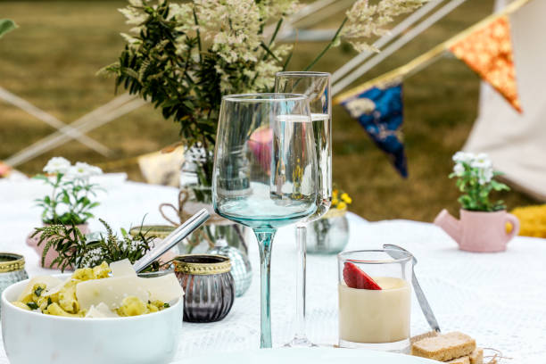 istock Al Fresco Dining - Glamping 1249865505