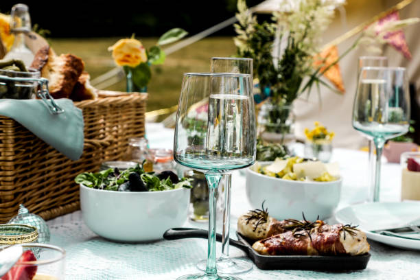 istock Al Fresco Dining - Glamping 1249865512