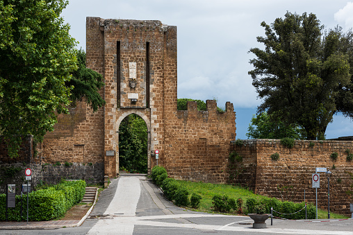 Ruins of the old castle in the city of Satanov.