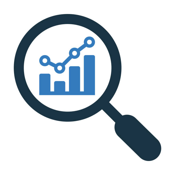 Analytics, analysis, statistics, searching icon Beautiful design and fully editable Analytics, analysis, statistics, searching icon for commercial, print media, web or any type of design projects. rescue dogs stock illustrations