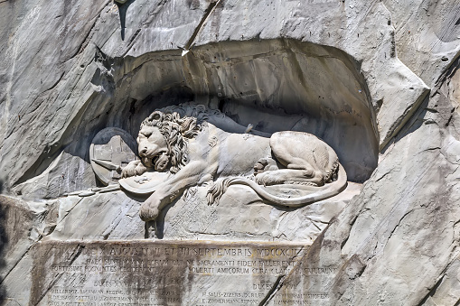Lion Monument is a sculpture in Lucerne, Switzerland. It commemorates the Swiss Guards who were massacred in 1792 during the French Revolution