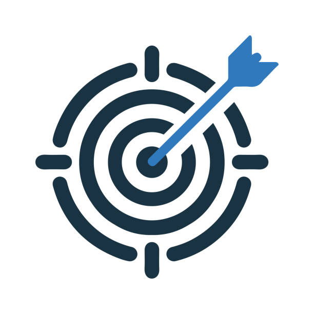 Business goal, dart board, target icon Perfect for use in designing and developing websites, printed files and presentations, stock images, Promotional Materials, Illustrations or Info graphic or any type of design projects. marketing icons stock illustrations