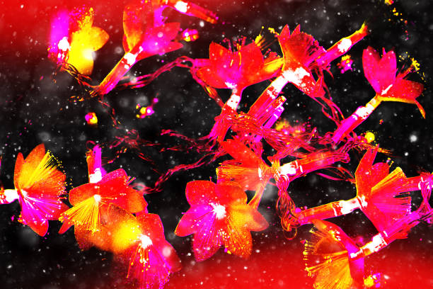 Abstract holiday Christmas card.