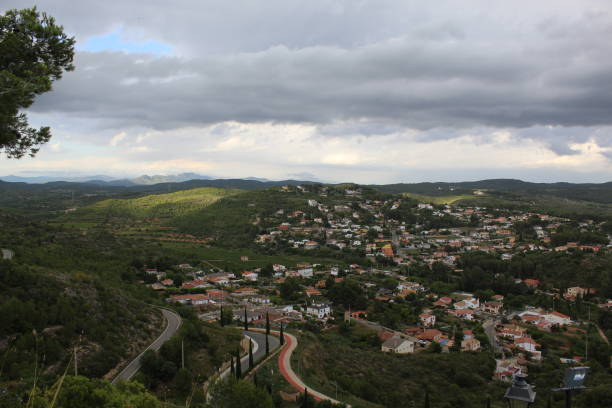 Panorama from Vespella, Catalonia, Spain