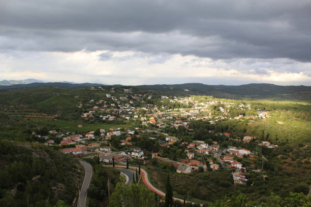 istock Panorama from Vespella, Catalonia, Spain 1249872525