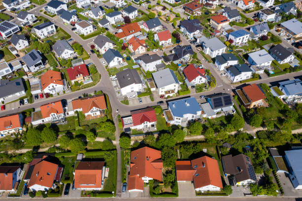 istock New Houses, Aerial View 1249879142