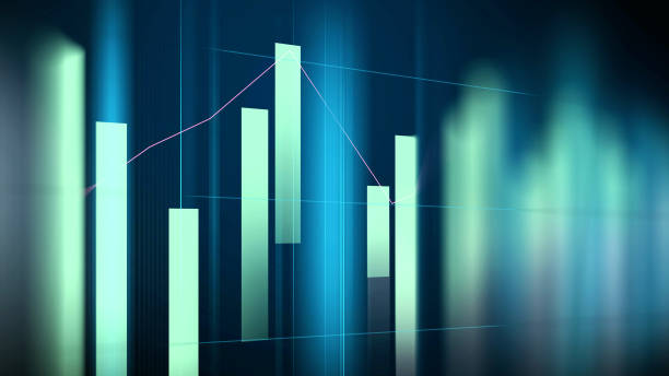 istock Technical financial graph on technology abstract background. Trading and investments illustration. 1249879211