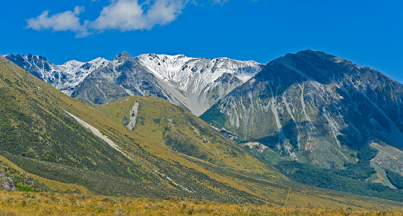 The Southern Alps is a mountain range extending along much of the length of New Zealand's South Island. The term \