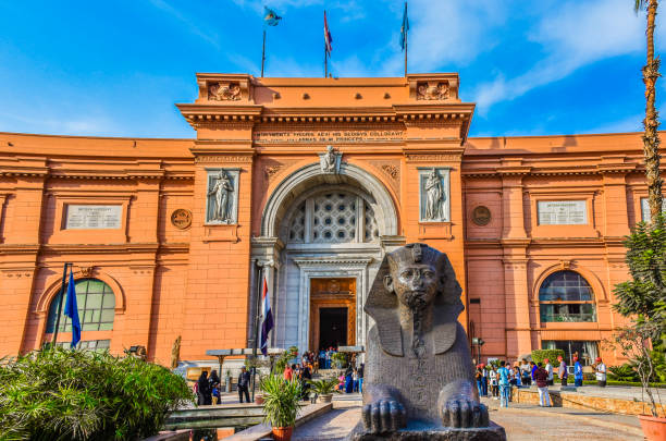카이로의 이집트 박물관 - cairo 뉴스 사진 이미지