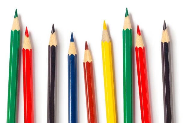 istock Color pencil with copy space isolated on white background 1249884576