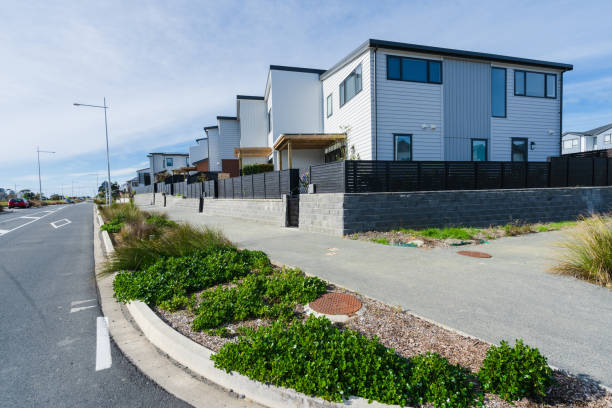 istock New Houses next to road. 1249898931