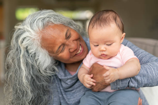 istock Retired woman bonding with her grandchild 1249904186