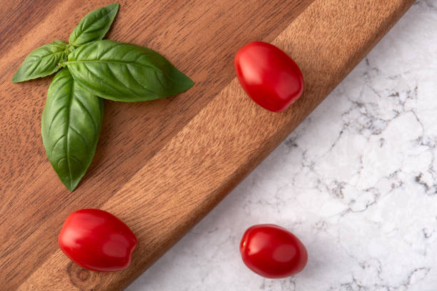 Little Tomato and Basil Leaf
