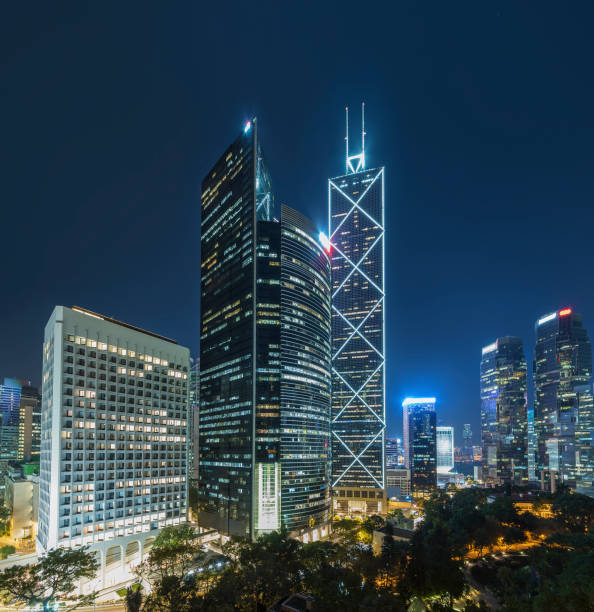 istock Skyscraper in Hong Kong city 1249922316