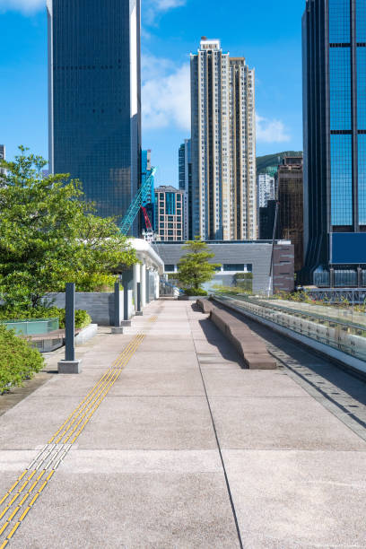 istock Office park in Victoria harbour, Hong Kong 1249929686