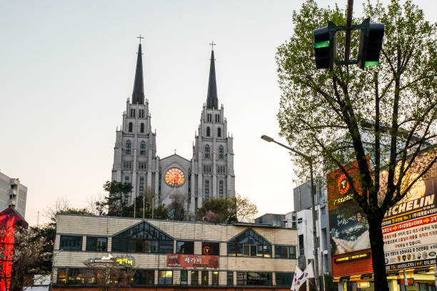 kościół daegu jeil - european culture spirituality traditional culture famous place zdjęcia i obrazy z banku zdjęć