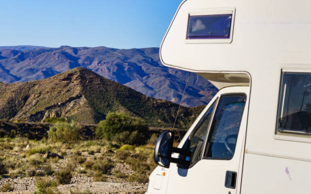 istock Rv camper in Sierra Alhamilla mountains, Spain. 1249966840