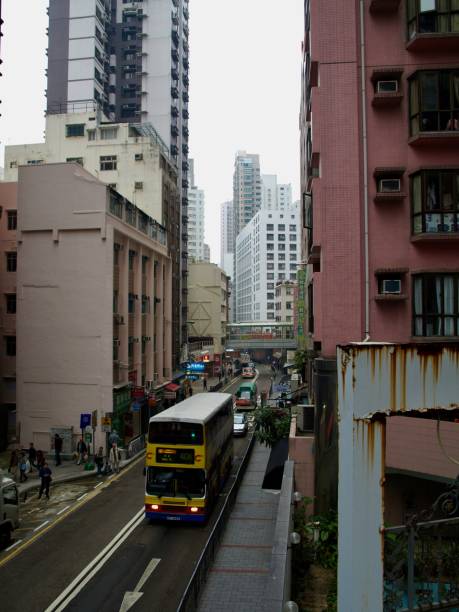istock Old apartment buildings in Hong Kong 1249972801
