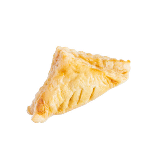 istock Delicious pineapple pie isolated white background 1249974158