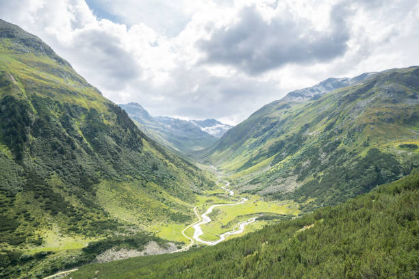 istock Beautiful valley and alpine landscape 1249978150