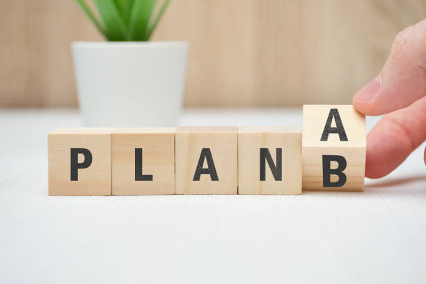istock Concept of plan A and B as an alternative and emergency actions. 1249985557
