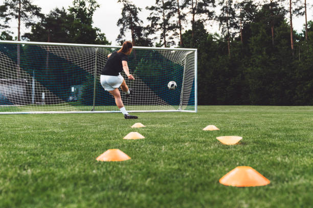istock Practice makes perfect - Female soccer 1249986707