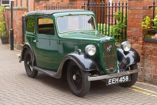 Staffordshire, England, UK - 13 June 2020: The Austin 7 car was produced from 1923 until 1939 in the United Kingdom by Austin.