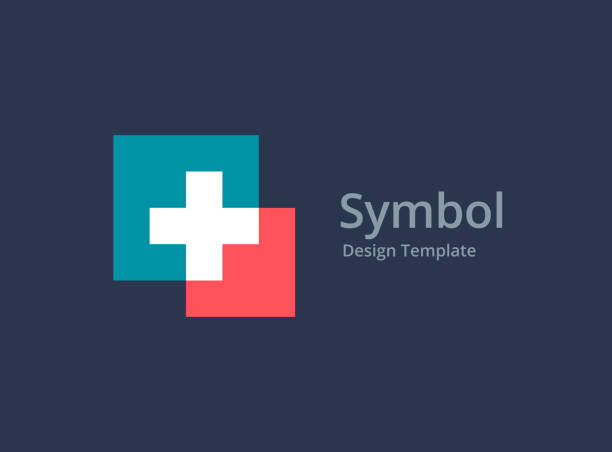 kreuz oder plus medizinisches symbol - additionstaste stock-grafiken, -clipart, -cartoons und -symbole