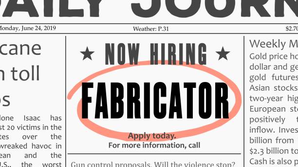 oferta pracy wytwórcy - classified ad newspaper advertisement job stock illustrations