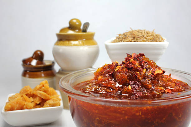 istock Aam Chunda or raw mango pickle is an Indian side dish prepared in Gujarat. 1250002592