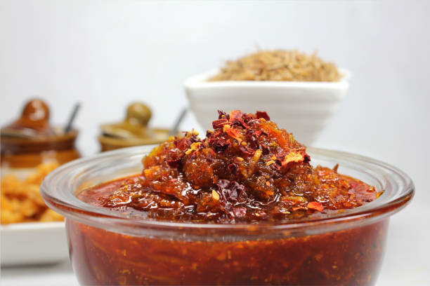 istock Aam Chunda or raw mango pickle is an Indian side dish prepared in Gujarat. 1250002600
