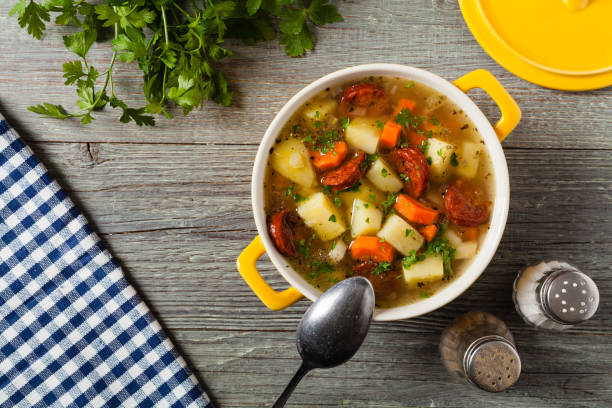 istock Traditional potato soup. 1250003285