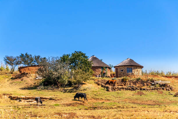 A small village near Malealea, in central Lesotho.