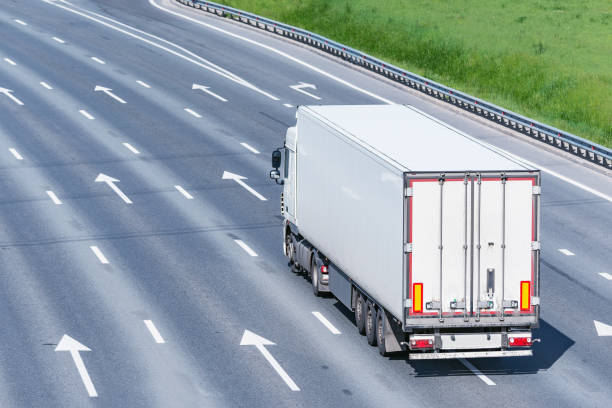 istock Freight truck moves. 1250006925