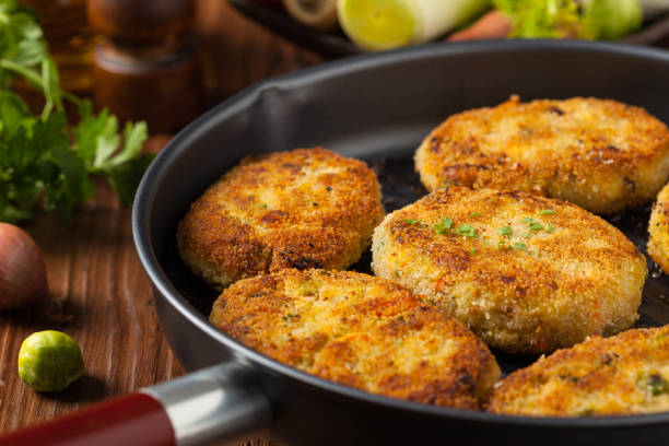 istock Delicious vegetarian cutlets. 1250008260