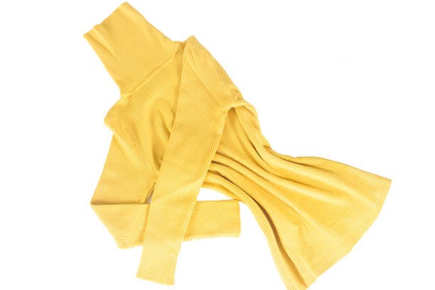 istock Cozy yellow sweater on isolated white background. Women`s clothes. 1250011600