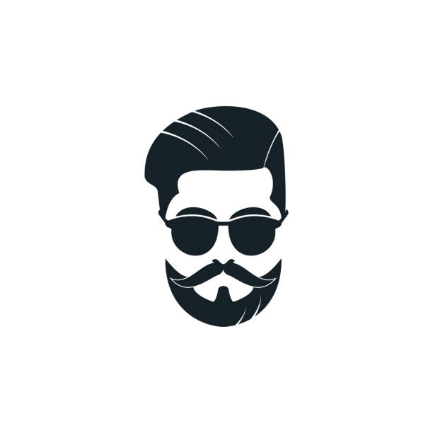 Man With Beard Hipster Barbershop Vector Emblem Stock Illustration -  Download Image Now - Logo, Hipster Culture, Barber Shop - iStock