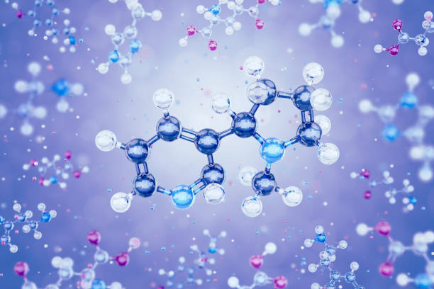 молекула никотина - reagent стоковые фото и изображения