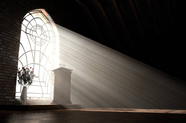 교회 인테리어 빛 &amp; 펄핏 - 교회 뉴스 사진 이미지
