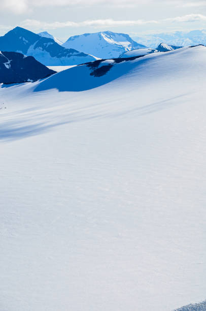 Snowy mountain in the Jotunheimen.