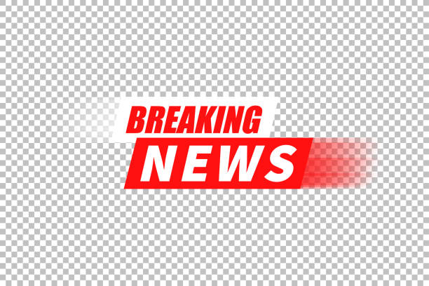 breaking news vektor hintergrund, tv-kanal notfall-sende-headline-hintergrund - schlagzeile stock-grafiken, -clipart, -cartoons und -symbole